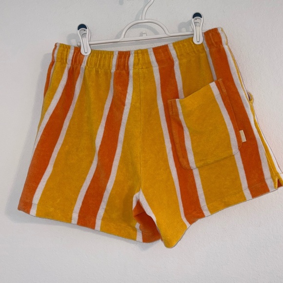 Urban Outfitters Orange Striped Terry Shorts - Picture 6 of 9